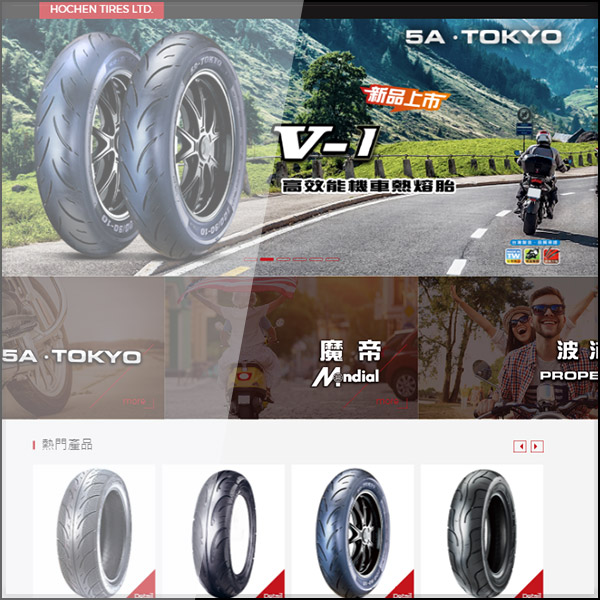 台北網頁設計公司製作合辰輪胎有限公司網站